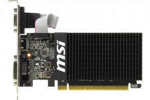 Видеокарта PCIE  2GB MSI GT 710 2GD3H LP (GDDR3 64bit, D-Sub, DVI, HDMI)